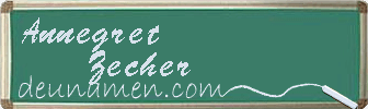 Annegret Zecher Visitenkarte